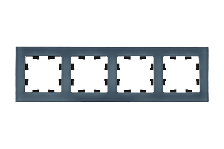 ATLASDESIGN NATURE 4-постовая РАМКА, НАТУРАЛЬНОЕ СТЕКЛО, ГРИФЕЛЬ фото 1