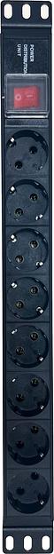 Блок распределения питания NTSS NTSS-PDU-DA1015 гор.размещ. 8x базовые 10A C14 фото 3