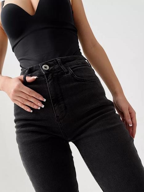 Джинсы женские скинни JEXY с высокой посадкой, тёмно-серый фото 9