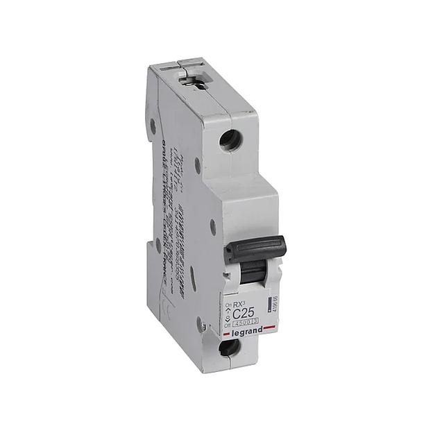 Автоматический выключатель Legrand 419666 1П C 25A RX3 4 5kA фото 1