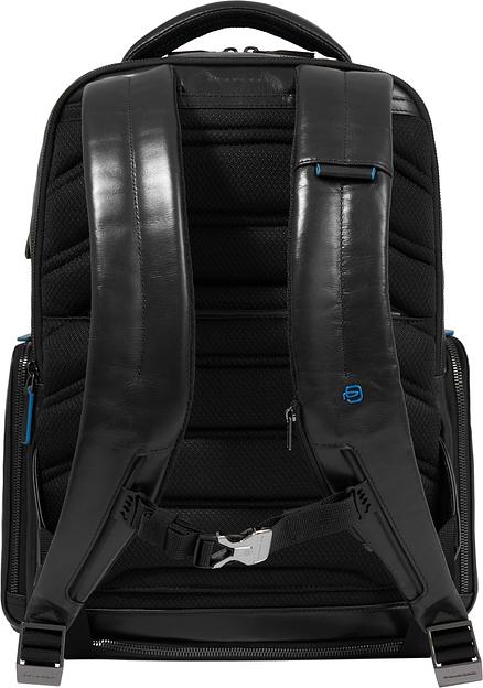 Рюкзак мужской Piquadro Blue Square CA6592B2BM/N черный кожа фото 3