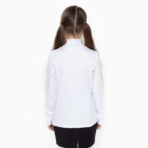 Водолазка для девочки Bonito, рост 146 см, белый ОПТ фото 3