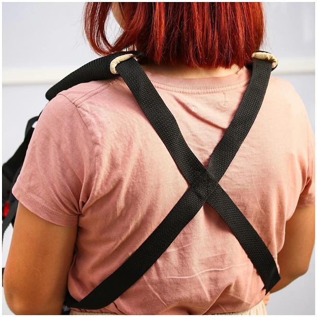 Рюкзак-переноска «Сидим, лежим» красный ОПТ фото 10