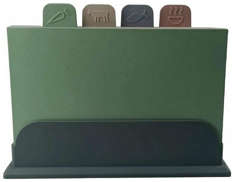 Набор разделочных досок 4 шт Bohmann на подставке, арт.BH-02528 ОПТ фото 9