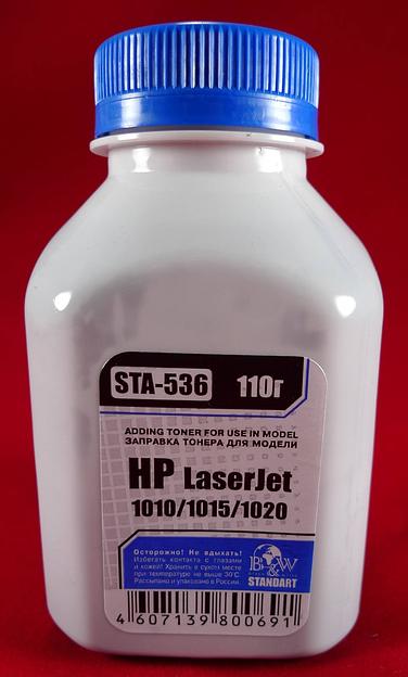 Тонер для картриджей Q2612A/Q2612X, FX-9/FX-10, CRG-703/706 (фл. 110г) B&W Standart фас.Россия фото 1