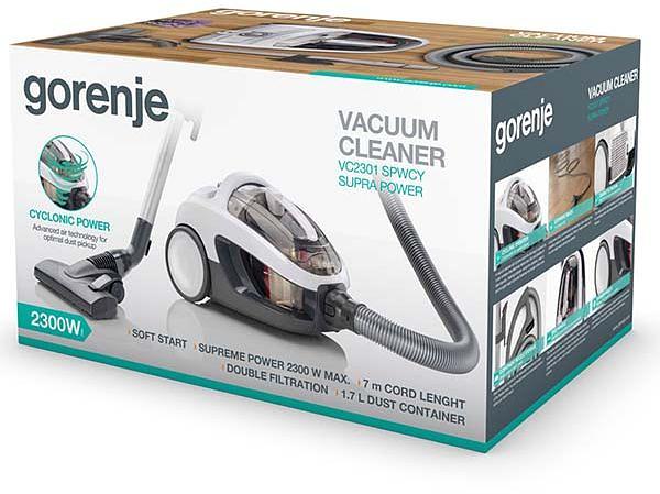 Пылесос Gorenje VC2301SPWCY белый фото 6