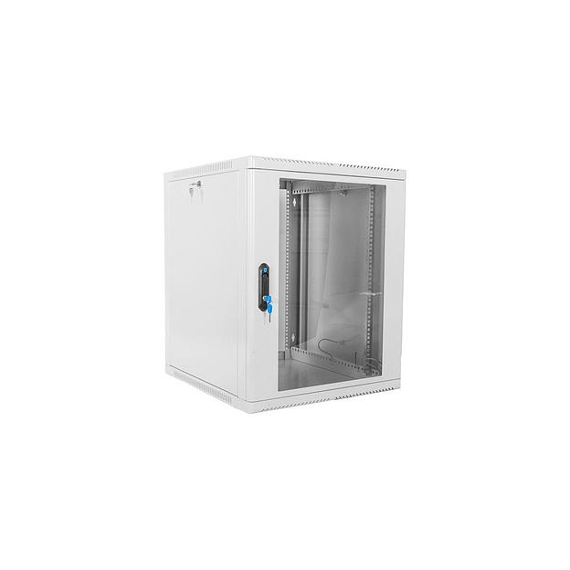 Шкаф коммутационный ЦМО ШРН-15.500 настенный, стеклянная передняя дверь, 15U, 600x746x529 мм фото 1