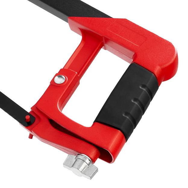 Ножовка по металлу, 300 мм, биметаллическое полотно, обрезиненная рукоятка фото 3