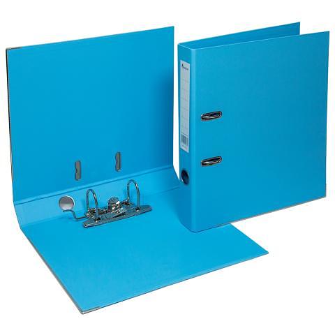 Папка-регистратор, А4, 50 мм, ПВХ/ПВХ, голубой, Forpus фото 1