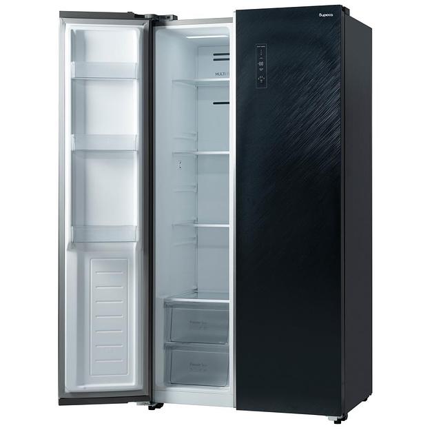 Холодильник Бирюса SBS 541 TBG черный двухкамерный 343/198 л морозилка слева, NoFrost, Side-by-side фото 2