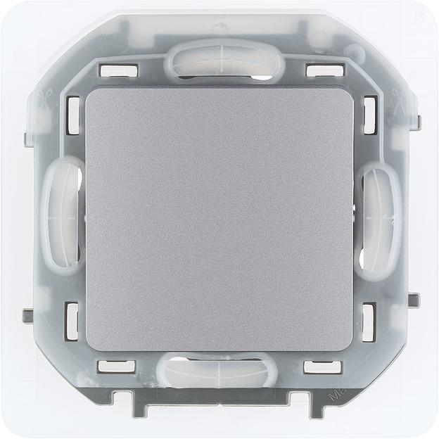 Legrand 673672 Переключатель IP44 - INSPIRIA - 10 AX - 250 В~ - алюминий фото 1