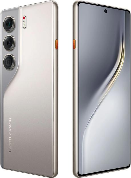 Смартфон Tecno Camon 40 256Gb 12Gb титан моноблок 3G 4G 6.78" 1080x2436 Android 15 50Mpix 802.11 a/b/g/n/ac NFC GPS GSM900/1800 GSM1900 Protect фото 8