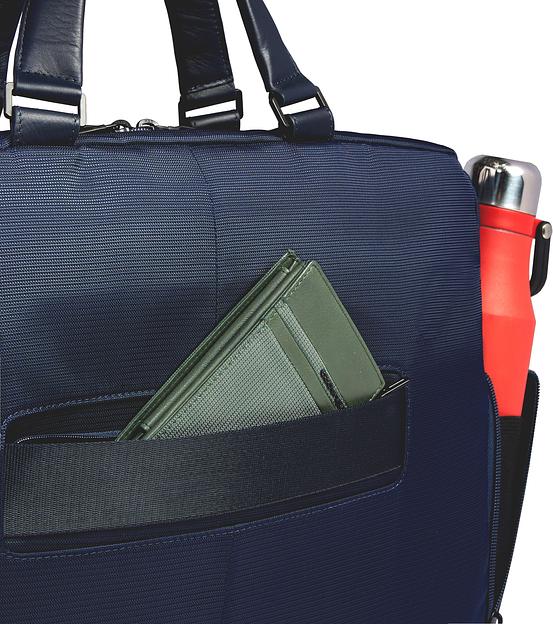 Деловая сумка Piquadro Orion CA6624S136/BLU с отделением для ноутбука синий ткань/натур.кожа фото 5
