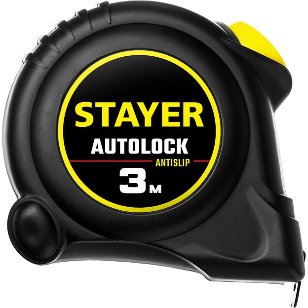 STAYER AutoLock, 3 м х 16 мм, рулетка с автостопом (2-34126-03-16) фото 4