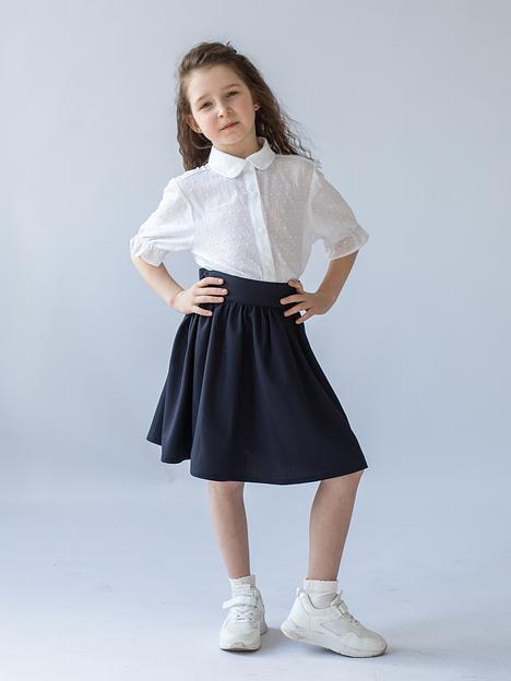 Юбка школьная на девочку KristiKlo синяя ОПТ фото 4