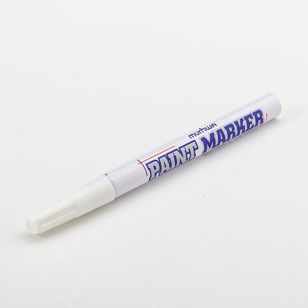 Маркер-краска 2мм белый фото 1