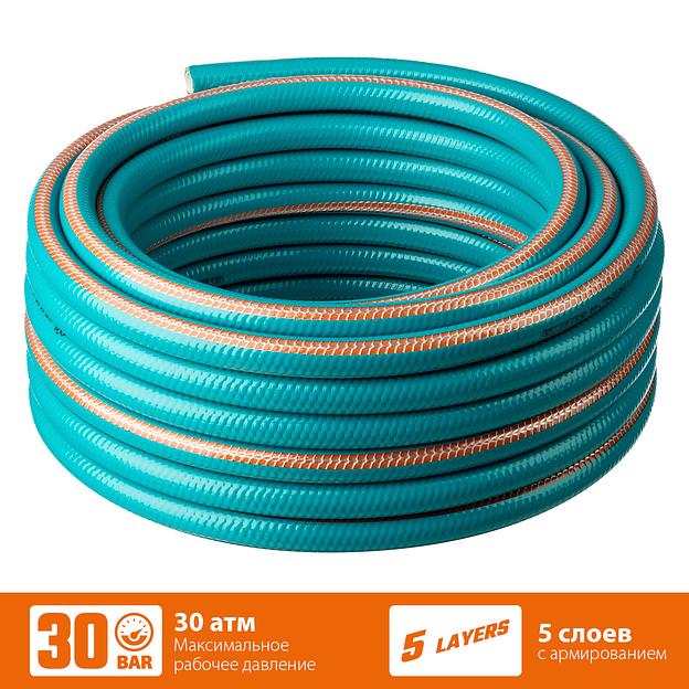 GRINDA EXPERT 5, 3/4″, 15 м, 30 атм, пятислойный, плетёное армирование, поливочный шланг, PROLine (429007-3/4-15) фото 3