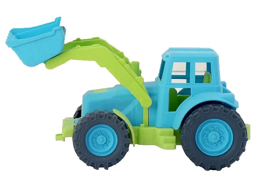 Трактор передний ковш 26 см (зелено-голубой) в коробке ОПТ фото 1