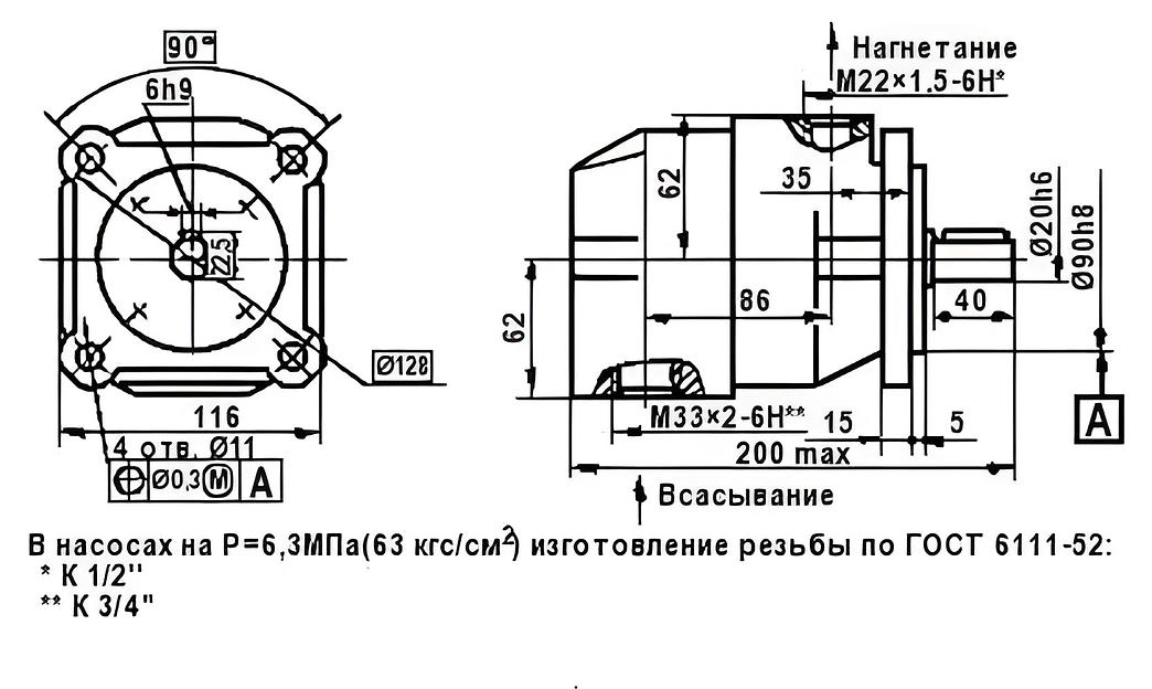 Насос однопоточный НПл 25/16 фото 3