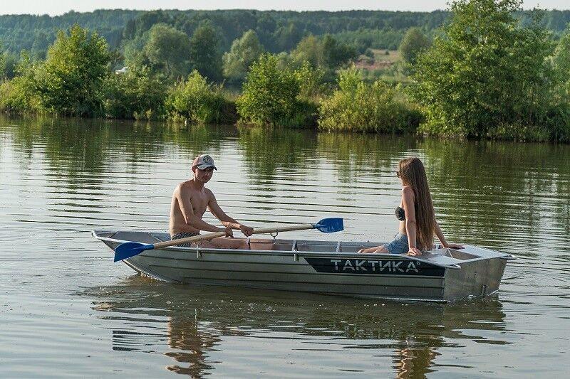 Алюминиевая лодка Тактика 370, 370*130*45 см фото 5