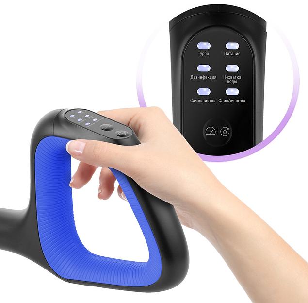 Пылесос моющий Kitfort КТ-5238-2 125Вт синий/черный фото 5