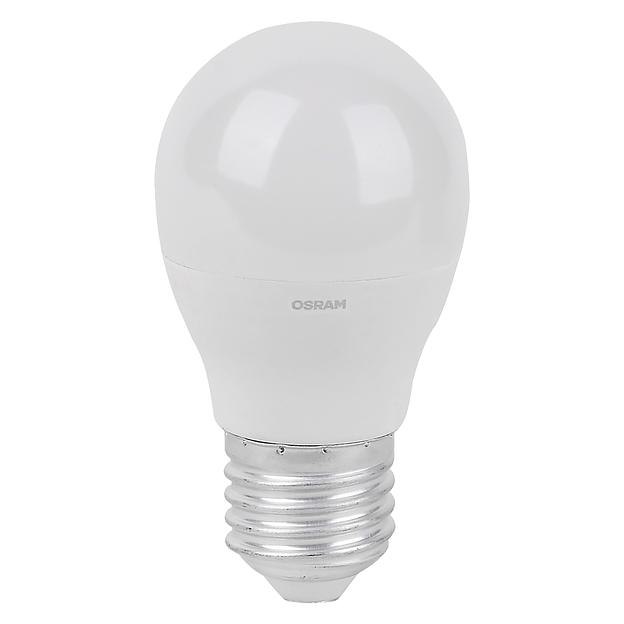 Лампа светодиодная LED Base Шарообразная 6,5 Вт (замена 60 Вт), 550Лм, 3000К, цоколь E27 OSRAM фото 2