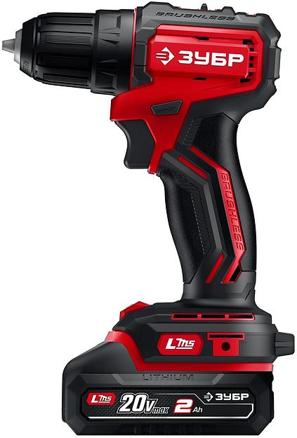 Бесщеточная дрель-шуруповерт ЗУБР 20 В, 45 Н·м, 1 АКБ LMS (2 А·ч), (ДБ-45-21) фото 3