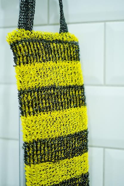 Мочалка «Пчёлка» 42х12 см, махра 10 мм ОПТ фото 2