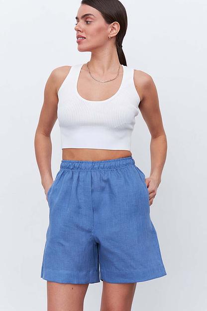 Шорты  SRT009_BLUE/Голубой  фото 3