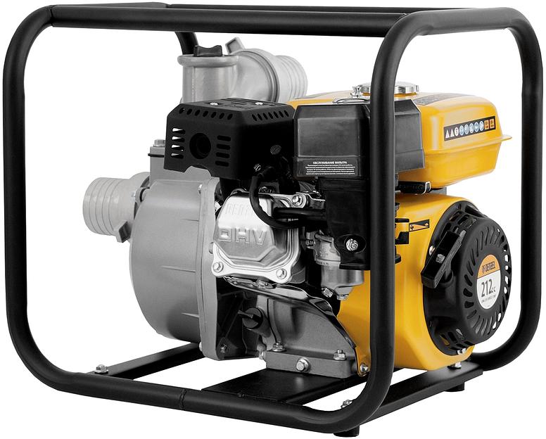 Мотопомпа Denzel PX-80 1000л/мин для чист.вод. (99202) фото 2