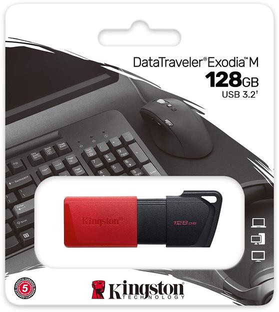 Флеш Диск Kingston 128Gb DataTraveler DTXM DTXM/128GB USB3.2 черный/красный фото 3