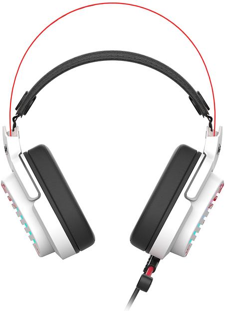 Наушники с микрофоном A4Tech Bloody G560 белый/красный 2м мониторные оголовье (G560 NARAKA) фото 3