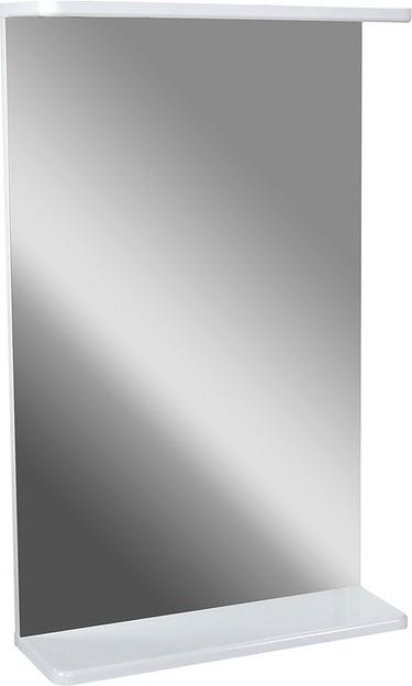 Зеркало-полка Лайт 50 DORATIZ 2711.105, белая фото 2