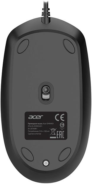Мышь Acer OMW401 черный оптическая 2000dpi silent USB 4but (ZL.MCEEE.031) фото 4