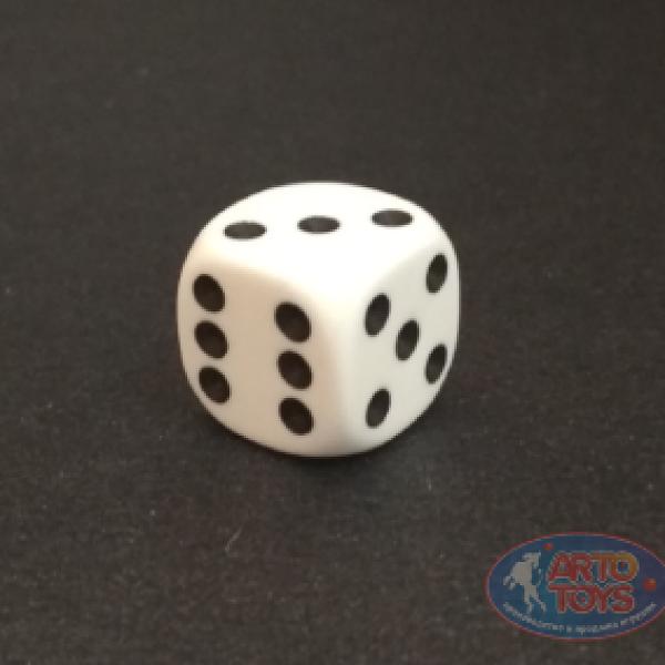 Кубик белый D6 16 мм 5 шт ОПТ фото 1