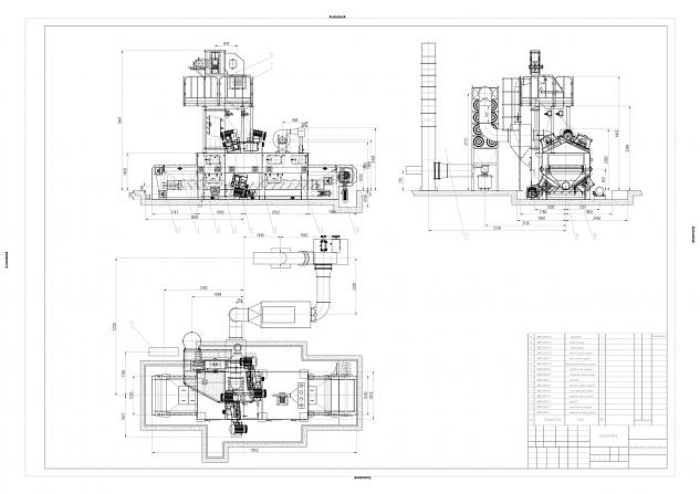 Дробеметная установка с сетчатым конвейером фото 2