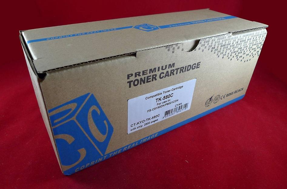Тонер-картридж для Kyocera FS-C5150DN/P6021CDN TK-580C cyan 2.8K ELP Imaging® фото 1