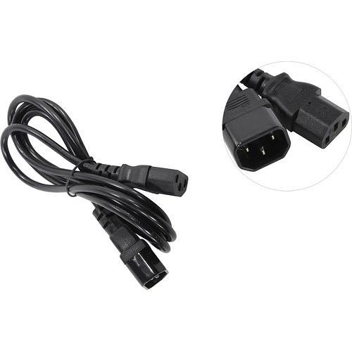 Exegate EP280624RUS Кабель монитор - компьютер (UPS->устройство) ExeGate Power EC-1,8P (IEC 320 С13->С14) VDE-250V-3*0.5mm2, медь, черный, 1.8м. фото 1