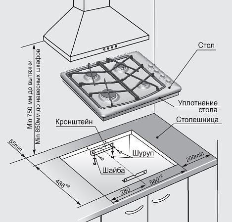 Газовая варочная поверхность Gefest СГ СН 1211 К17 коричневый фото 2
