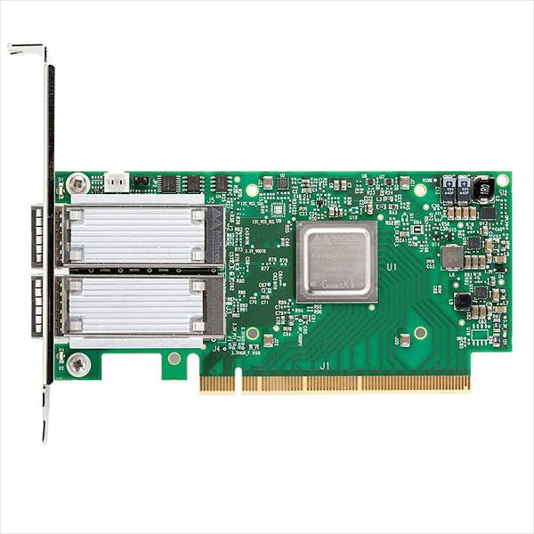 Сетевая карта Mellanox ConnectX-5 Ex EN network interface card, 100GbE dual-port QSFP28, PCIe4.0 x16, tall bracket (MCX516A-CDAT) фото 1
