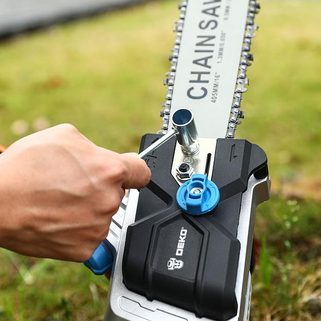 Электрическая цепная пила Deko DKCHS 40 PRO дл.шины:16" (40cm) 4Ач ЗУ (063-4357) фото 9