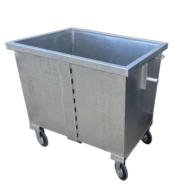 Мусорный контейнер оцинкованный 1100 литров фото 1