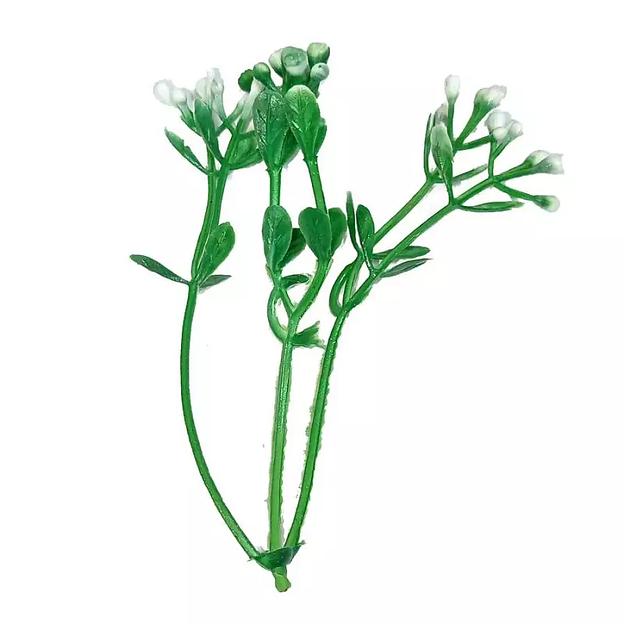 Добавка на ветку сквозняк тройная с белыми тычинками 9,5см 1333шт/кг фото 2