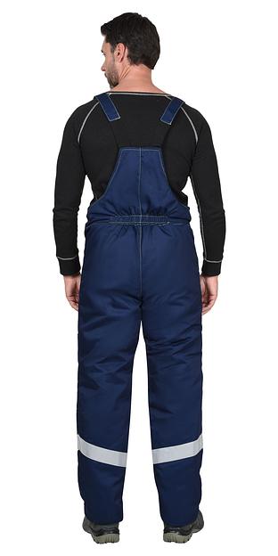 Костюм «Сириус-Навигатор» зимний куртка и полукомбинезон, темно-синий с лимонным ОПТ фото 7