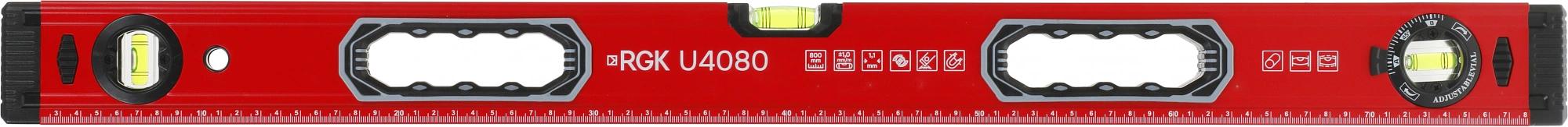 Пузырьковый уровень RGK U4080 фото 2