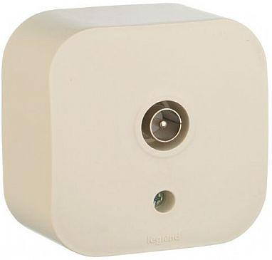 Розетка телевизионная Legrand Quteo (782245) откр. слоновая кость фото 3