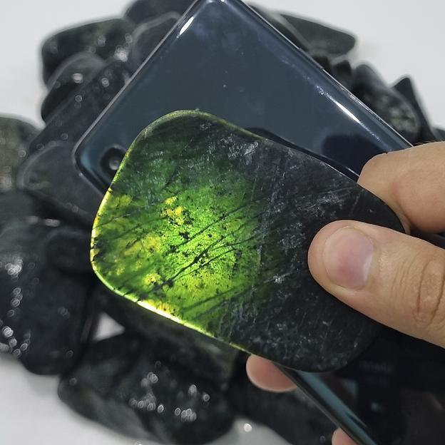 Премиум камни для бани и сауны Нефрит шлифованный 40-80 мм фото 4