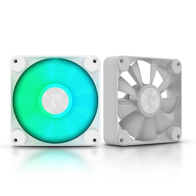 Вентилятор AeroCool APNX FP1-120 PWM ARGB White 120×120×30mm (33,2dB(A), 500-1600±10%RPM, 4 pin/3 pin) (4711099474394) фото 1