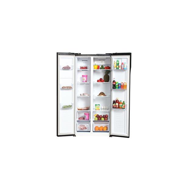 Холодильник двухкамерный Hyundai CS4505F Total No Frost, Side by Side, нержавеющая сталь фото 1