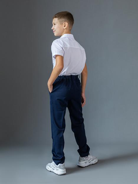 Брюки классические школьные на мальчика KristiKlo синие ОПТ фото 4